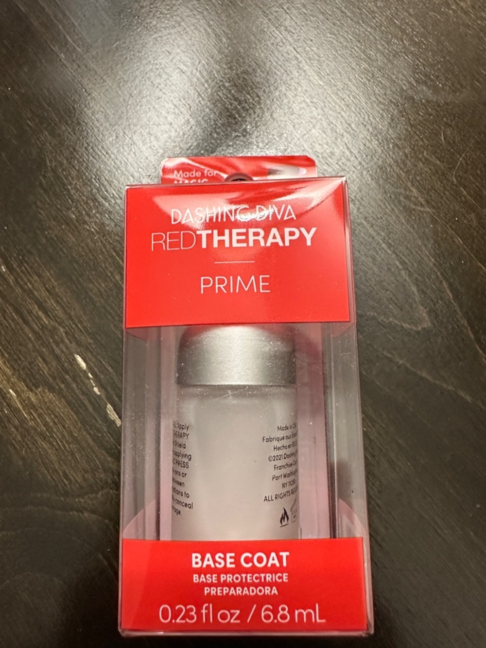 Dashing Diva Red Therapy Prime Base Coat - Red & White